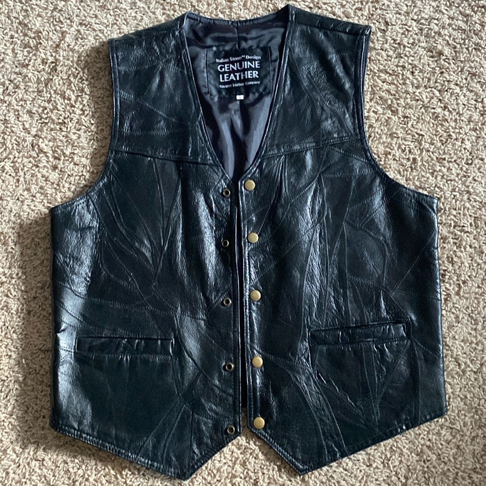 Men’s Leather Vest